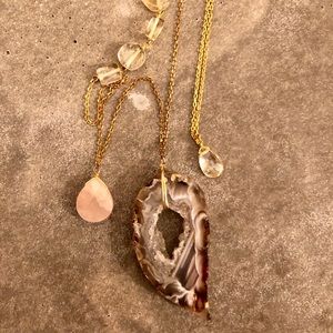 Natural stone necklace